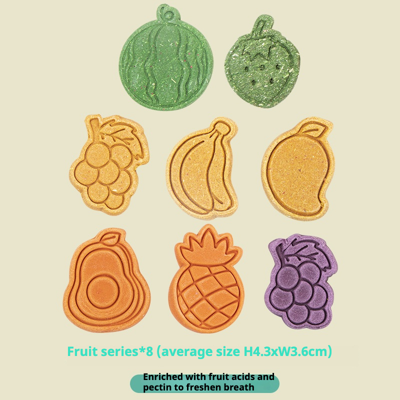 Naranja/ Anillos de dentición Serie Frutas (4 piezas al azar)