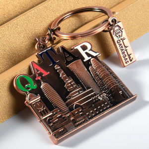 原厂定制金属钥匙扣纪念品钥匙扣卡塔尔建筑钥匙扣 - Product Image 3