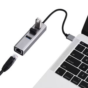 Adattatore Ethernet 3.0 USB Gigabit 1000 ad alta velocità Mbps 3 porte USB Hub 3.0 RJ45 alluminio 4-in-1 rete OTG accesso dati - Product Image 5
