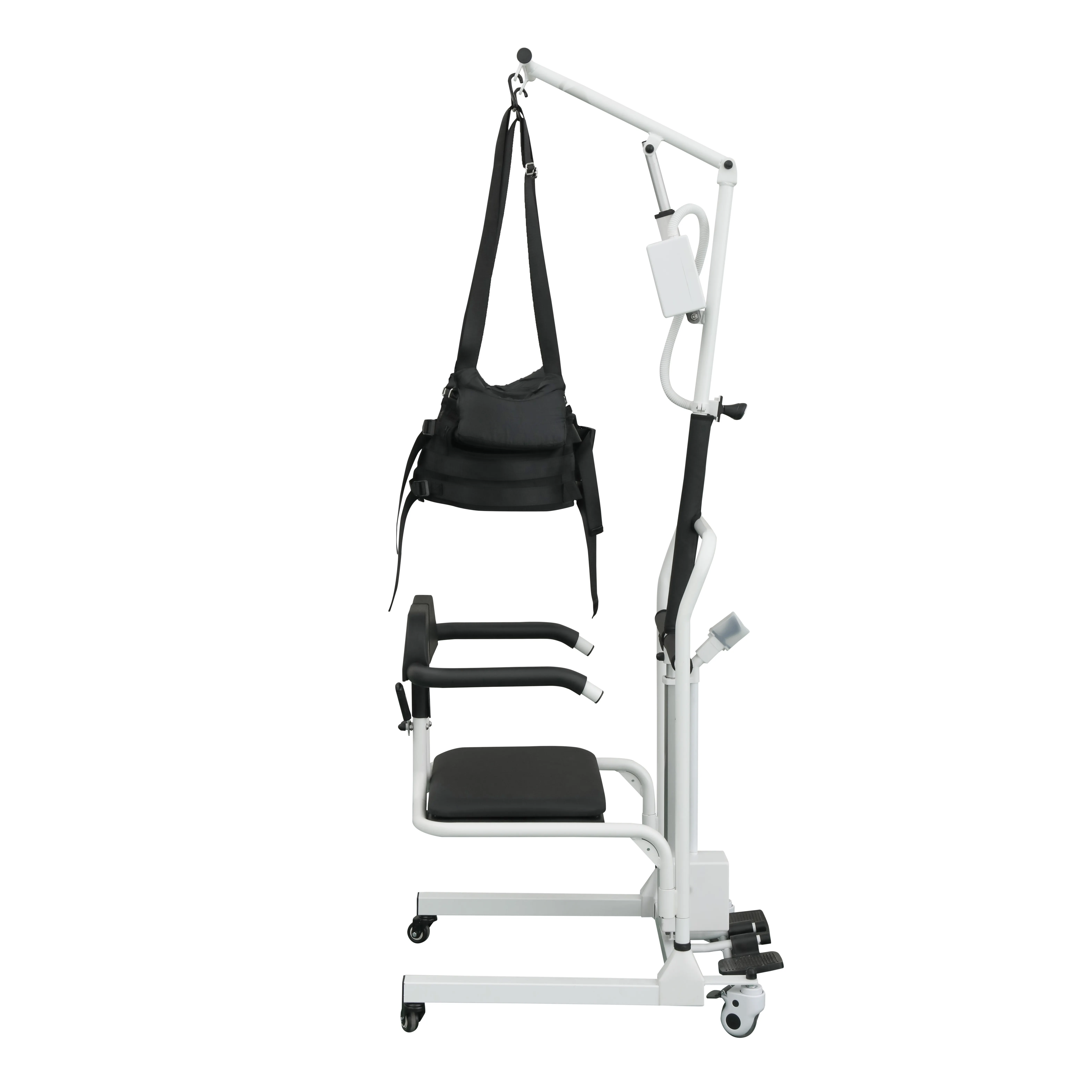 Cadeira de rodas elétrica portátil, cadeira de transferência enfermagem para idosos
