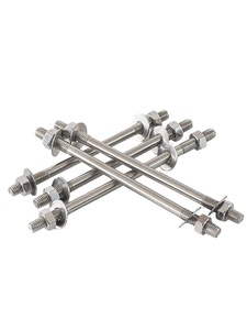 304 paslanmaz çelik uzatılmış çift uçlu duvar dişli vidalar cıvata çifti dişli çubuk çift uçlu vida somunu M6M8M10M12 - Product Image 3