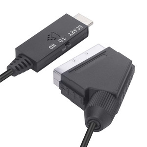 1080P 60Hz 720P 60Hz HD Video Converter SCART a HD Multimedia Adapter Cable de conexión de video DC 5V Plug and Play - Product Image 2