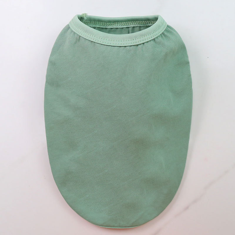 Chaleco de puro algodón, verde frijol puro