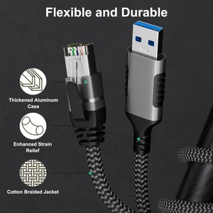 USB RJ45 Gigabit Docking Station Adapter 100 M Wired <strong>Network</strong> Card External Port Converter for <strong>Computer</strong> Ethernet WiFi Interface - Product Image 3