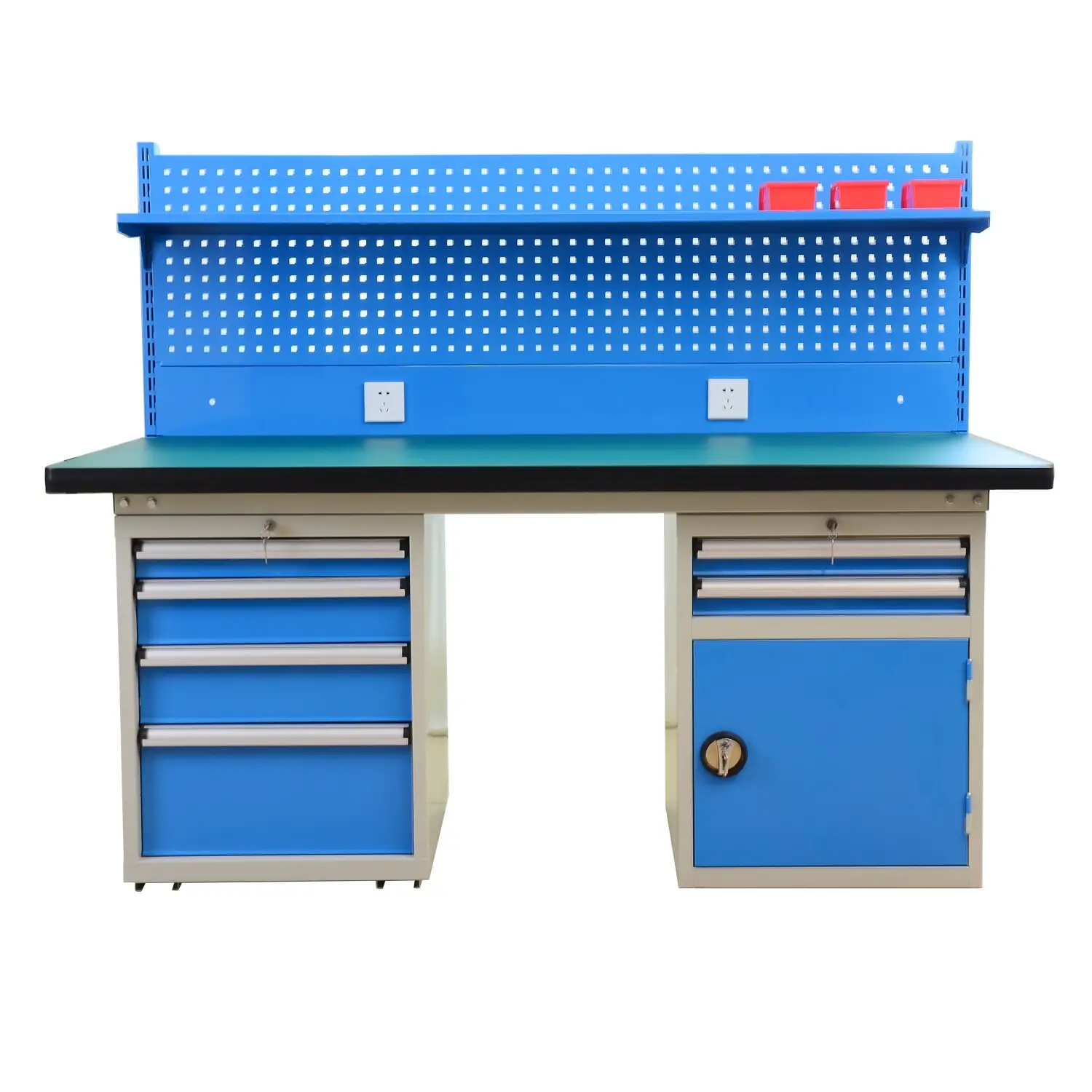 Light portable worktable cabinet stainless steel table packing station workbench