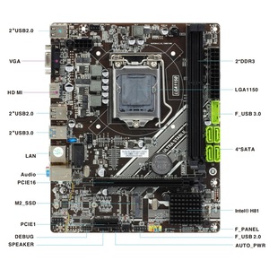 OEM H81 M.2 NVMEマザーボードEsonic-micro-ATX DDR3 DIMM LGA 1150コンピューターメインボードi3 i5 i7第4世代CPU用 - Product Image 4