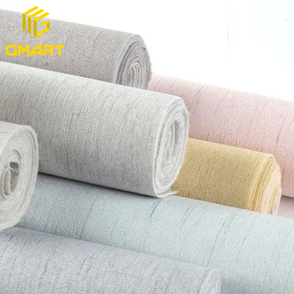Gmart-papel de pared elegante para el hogar, fabricación de papel tapiz de tela, decoración de pared