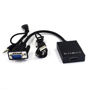 Adaptador convertidor de monitor de ordenador de escritorio Full HD 1080P, conexión VGA HDTV, Audio Micro USB, divisores de vídeo convertidores - Product Image 1