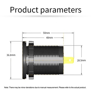 Mini 2.1A 5V Outlet One <strong>USB</strong> Port Car Changer 12v 24v <strong>Input</strong> Power <strong>Socket</strong> Charger Led Dc Voltmeter and Ammeter - Product Image 6