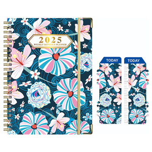 Benutzer definierter Druck 2024 Hardcover A5 Spiral papier Notizbuch Tagebuch Journal Agenda Täglich Wöchentlich Monatlich Organizer Planer Notizbuch - Product Image 1