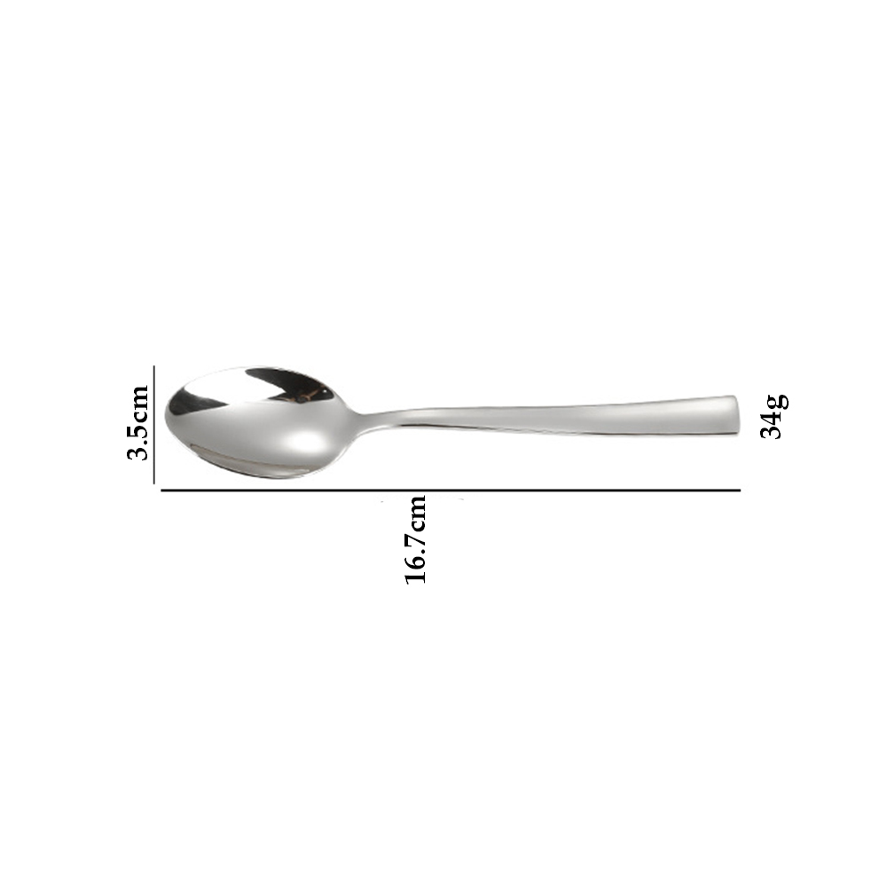 Cuchara de postre de plata
