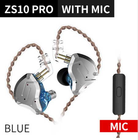 Bleu avec micro