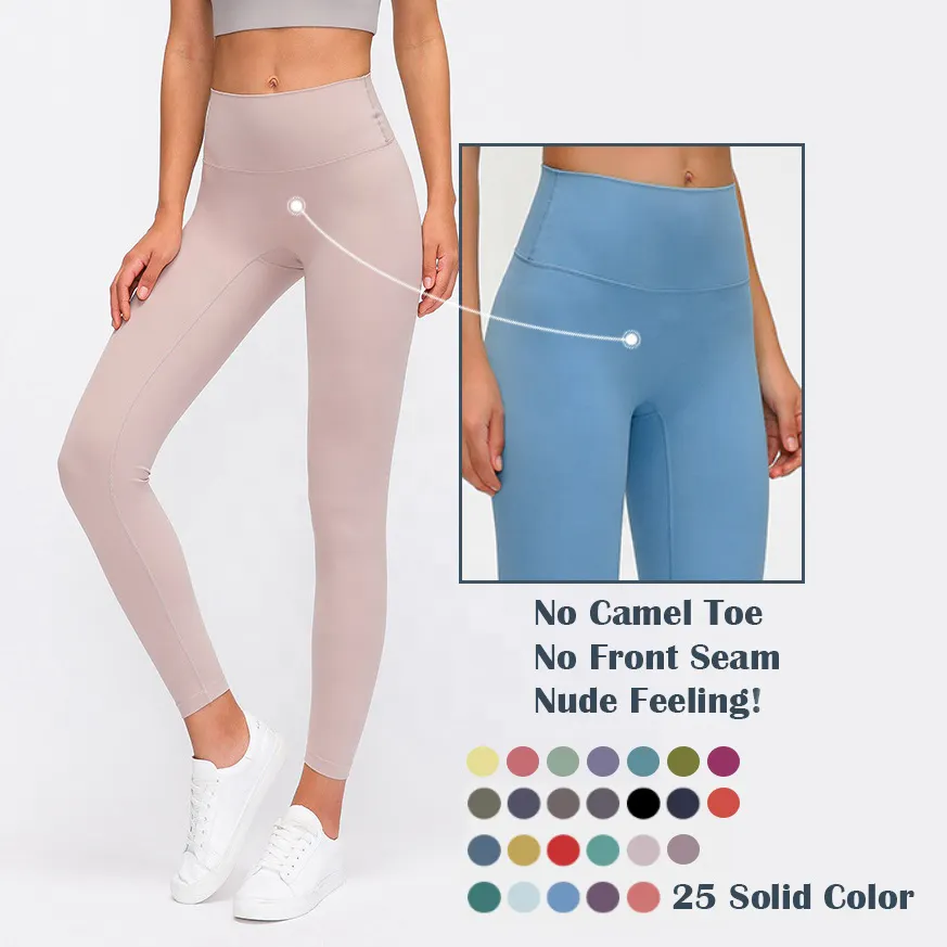 D19108 Lulu kupu-kupu lembut Yoga Align legging No T Line pinggang tinggi atletik yoga latihan legging wanita pakaian fitness