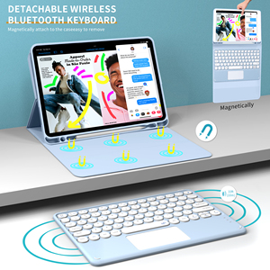2023 iPad 10 10.9英寸的工厂智能平板电脑外壳，带键盘软硅胶iPad 10外壳 - Product Image 4