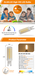China Factory CE Certified <strong>6W</strong> <strong>LED</strong> G9 SMD Bulbs No Flicker <strong>LED</strong> G9 Bulb From China