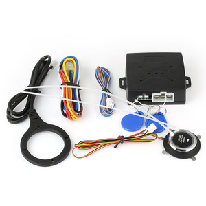DC 12V Car Alarm System <strong>Push</strong> <strong>Start</strong> System Smart <strong>Key</strong> PKE Keyless Entry Engine <strong>Start</strong> Stop <strong>Push</strong> <strong>Button</strong> Remote Starter - Product Image 1