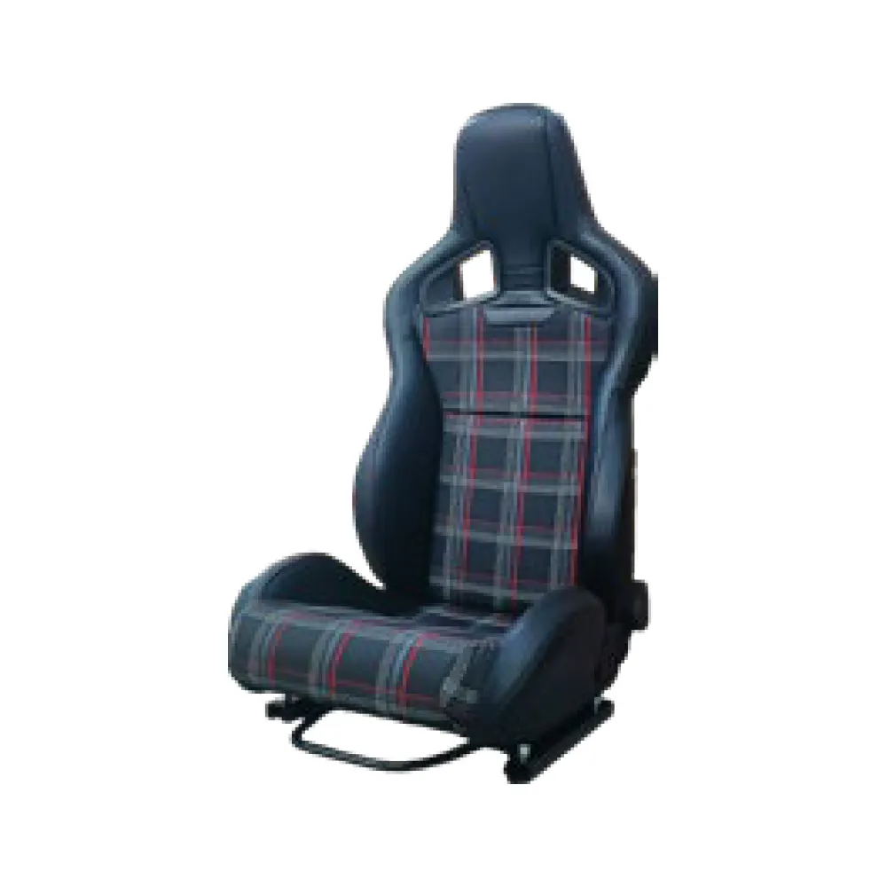 Fábrica popular PVC xadrez recaro corrida assento carro único ajuste balde assento desportivo universal para Gaming Cadeiras