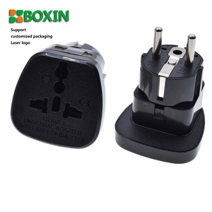 Universal to <strong>EU</strong> <strong>Plug</strong> <strong>Adapter</strong> Multifunction <strong>EU</strong> US UK AU to Type-F Round 2 Pins 2 to 1 Extension Converter for Travel European - Product Image 2