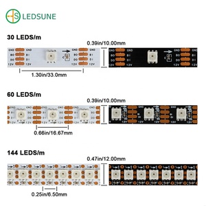 WS2815 DC12V RGBIC adresli çift sinyal kesme noktası LED bant SMD5050 akıllı FPCB 12V proje için LED şerit ışık - Product Image 1