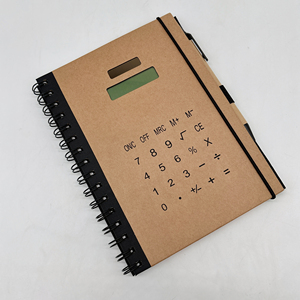Trendy Environmental Notebook Rechner mit Lederbezug Custom Kraft Logo Werbe büro Geschenk Stift Memo Pad Haft notizen - Product Image 3