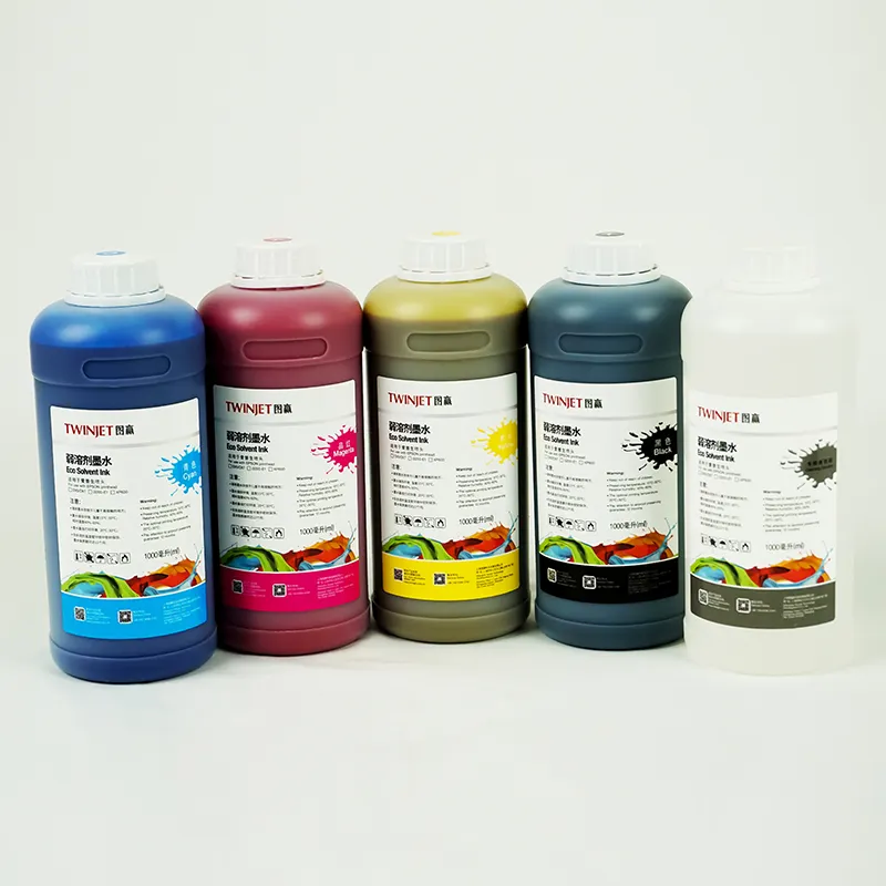 1000Ml Jetbest Eco Solvent Inkt Xp600 Tinta Ecosolvente Dx5 Voor Stormjet Drukmachine