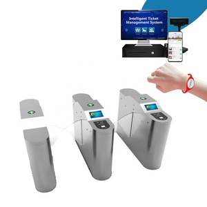 Integrate Other Software Entrance Access Control Tickets Check by Lcd Speaker <strong>Function</strong> Qr Code Flap Barrier in Ski Resort - Product Image 1
