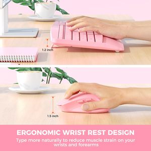 MEETION DirectorA <strong>Keyboard</strong> <strong>Mouse</strong> Combos with Palm Rest Adjustable DPI DPl Switch bluetooth <strong>Mouse</strong> and <strong>Keyboard</strong> <strong>Use</strong> with 3 Devices - Product Image 3