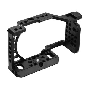 Aluminum Alloy <strong>Camera</strong> Cage Rig with Cold Shoe Mount <strong>ARRI</strong> Locating Hole 1/4 3/8 Threaded Holes - Product Image 6