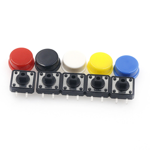 25 pz interruttore a pulsante tattile momentaneo pulsante Micro interruttore 12*12*7.3MM + 25 pz tappo tattile (5 colori) per interruttore Arduino - Product Image 3
