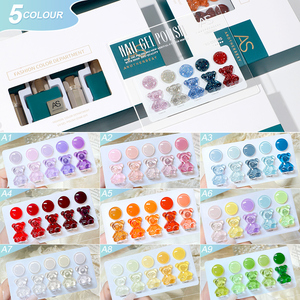 Profesyonel tırnak malzemeleri 5 renkli tırnaklar  jel lehçe Unhas seti tırnak kiti - Product Image 1