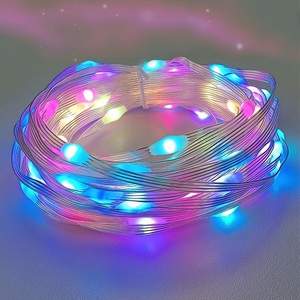Cadena de luces mágicas Led, control de punto RGB, aplicación de control remoto, luces decorativas impermeables, luces de jardín para FESTIVAL DE Navidad - Product Image 1