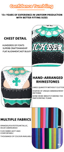 अनुकूलित चींटी टीम वर्दी पैकेज छोटे लंबे स्लीव रूफल्ड स्कर्ट काले हरे सफेद नीले रंग के थोक आदेश वर्दी - Product Image 6