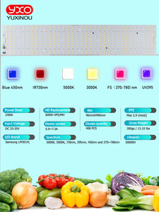 YXO 240w LM301h 3500K ışık büyümeye yol açtı 408 adet PCBA Q-kuantum kurulu DIY 240W led işık büyümeye yol açtı - Product Image 6