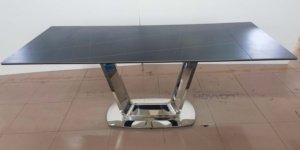 Mesas de comedor con diseños de vidrio ajustables modernos multifuncionales personalizados de fábrica - Product Image 6