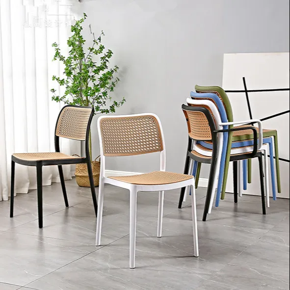 उच्च गुणवत्ता नॉर्डिक stackable छेद वापस Polypropylene प्लास्टिक कुर्सी भोजन रेस्तरां पीपी कुर्सी