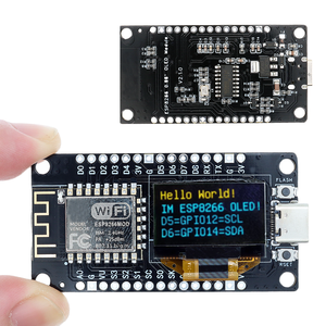 <span class=keywords><strong>NodeMCU</strong></span> <span class=keywords><strong>ESP8266</strong></span> V3 scheda di sviluppo con 0.96 pollici OLED Display CH340 ESP-12F modulo WiFi USB TYPE-C per IDE Micropython - Product Image 1