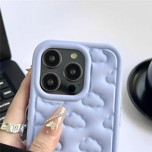 Sevimli 3D bulutlar yumuşak silikon iPhone için kılıf 15 Pro Max 11 12 13 14 Pro Max XS XR X 7 8 artı darbeye koruyucu kapak - Product Image 4
