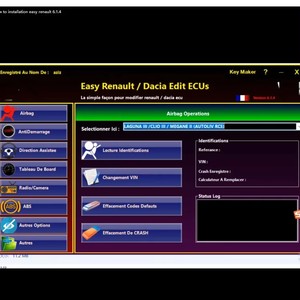 EasyRenault 6.1.4 Software para Renault ECU Programador Clear Crash SRS Tarjeta Keys UCH Cleaner Keys WORK con OBDLink Renolink - Product Image 5