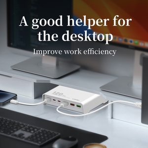 LDNIO Q605 GaN 120W充電器6ポートUSBType CPD充電器クイックチャージ3.0USBデスクトップ充電器120Wスマート携帯電話用 - Product Image 2