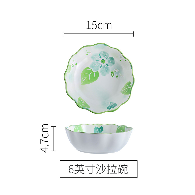 6-inch early summer salad bowl