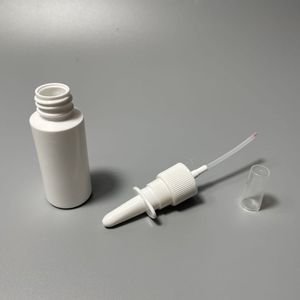 5ml 10ml 15ml 20ml 30ml HDPE katı beyaz boş plastik burun Tanners kullanılan sprey Mini burun sprey şişesi ile 18/410 ince sis püskürtücü - Product Image 3