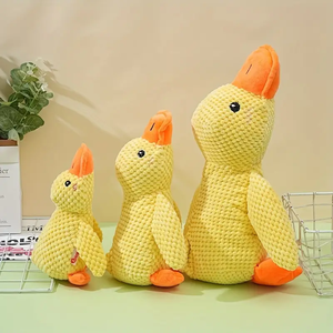 Cuddle Duck Interactive Sound Toy for Small <strong>Medium</strong> Dogs Durable Soft <strong>Plush</strong> with Squeaker Bite-Resistant Nylon Fur for Parties - Product Image 5