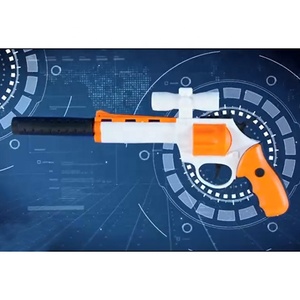 DIY組み立てピストルおもちゃ銃セット子供用ショットガン弾丸ランチャーシミュレート手動リボルバーサイレンサー付き - Product Image 4