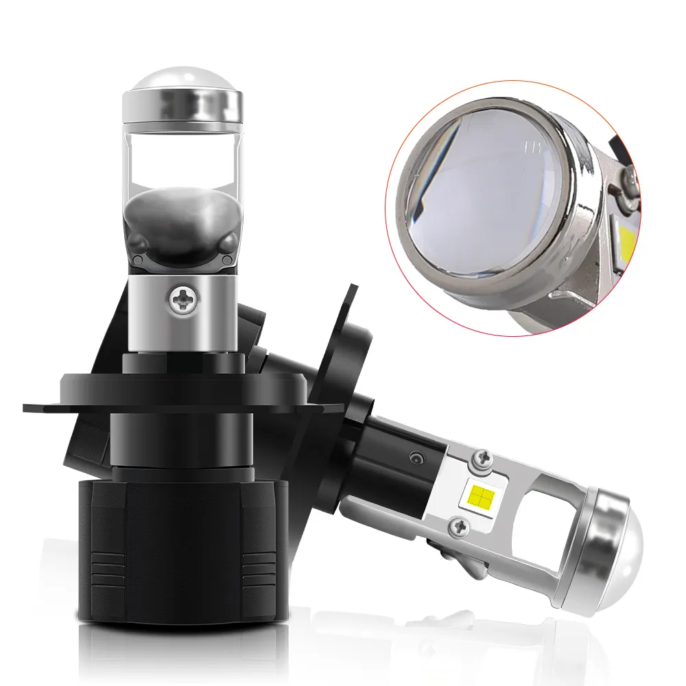 Newest Auto Lamp 24 Volt Mini Size 12V H7 H4 Car Led Headlights 9005 9006 H11 Y9 H7 H4 Car Projector Lens Bulbs