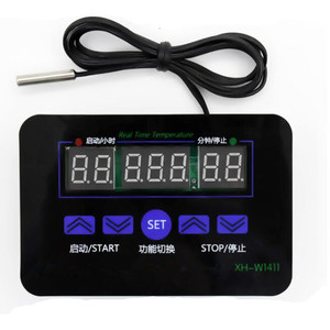 Controlador de temperatura Digital AC110-220V, termostato, relé termorregulador, XH-W1411, Sensor de temperatura inteligente, 12V - Product Image 6