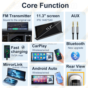 GRANDnavi 11.3英寸通用便携式导航设备无线CPAA Carplay安卓汽车多媒体视频播放器Mirrorlink - Product Image 5