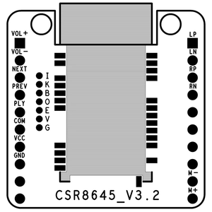 CSR8645ワイヤレス4.0アンプボード5W5W APT-Xステレオレシーバーアンプモジュール - Product Image 6