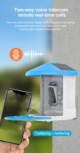 Cámara de alimentación de aves 2024 WiFi al aire libre AI identificar especies de aves captura automática videos Cámara alimentadora de pájaros inteligente Solar - Product Image 3