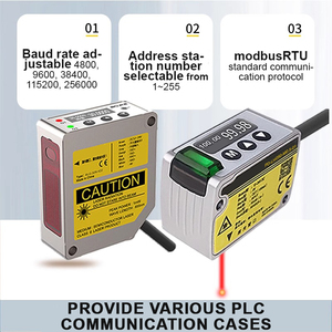 Interruptor de Sensor de distancia de Desplazamiento láser de alta precisión MOTEE, salida analógica Rs485 para medir espesor, altura y posición