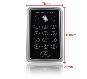 Sistema di controllo degli accessi per porte Standalone con uscita Wiegand 125KHz RFID prossimità e lettore di schede per tastiere di controllo dell'accesso per porte - Product Image 5
